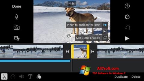 Screenshot iMovie untuk Windows 7