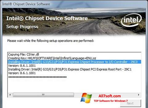 Screenshot Intel Chipset Device Software untuk Windows 7