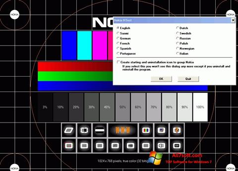 Screenshot Nokia Monitor Test untuk Windows 7