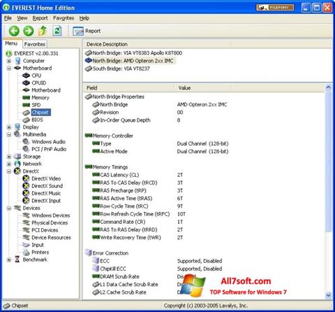 Screenshot EVEREST Home Edition untuk Windows 7