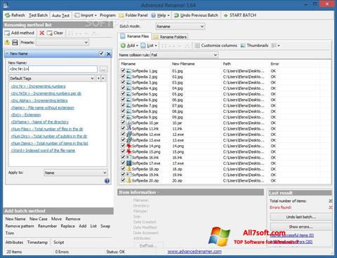Screenshot ReNamer untuk Windows 7