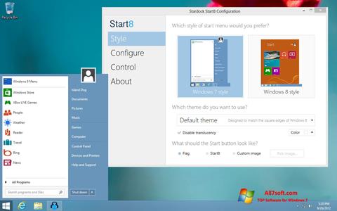 Screenshot Start8 untuk Windows 7