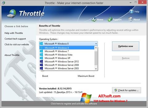 Screenshot Throttle untuk Windows 7