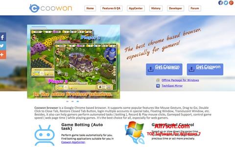 Screenshot Coowon Browser untuk Windows 7