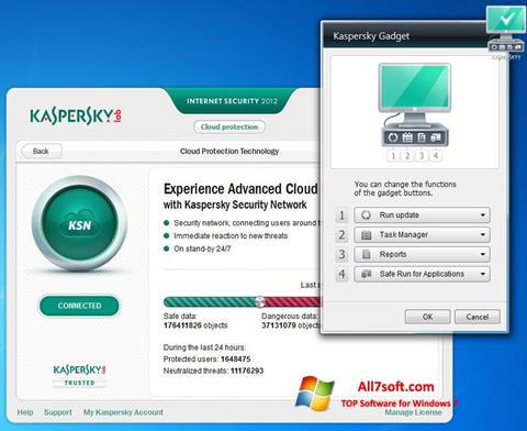 Screenshot Kaspersky Internet Security untuk Windows 7