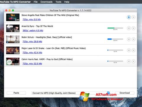 Screenshot Free YouTube to MP3 Converter untuk Windows 7