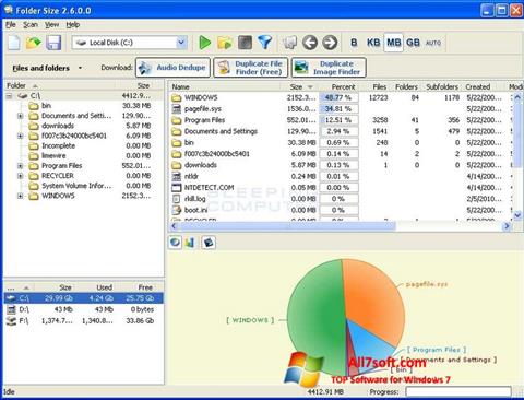 Screenshot Folder Size untuk Windows 7