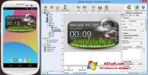 Screenshot XWidget untuk Windows 7