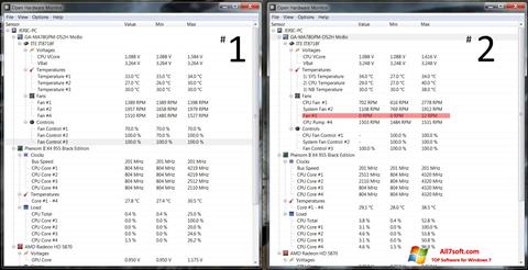 Screenshot Open Hardware Monitor untuk Windows 7