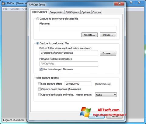Screenshot AMCap untuk Windows 7