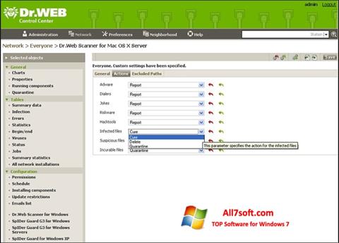 Screenshot Dr.Web Antivirus untuk Windows 7