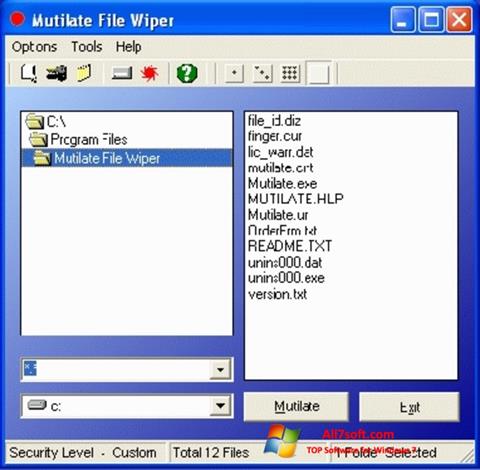Screenshot Free File Wiper untuk Windows 7