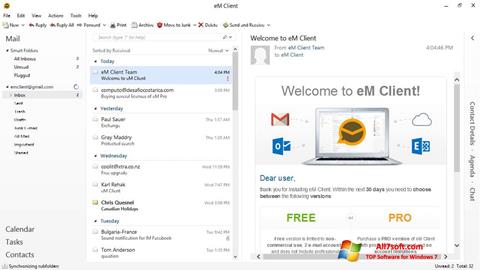 Screenshot eM Client untuk Windows 7