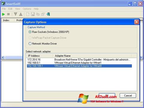 Screenshot SmartSniff untuk Windows 7