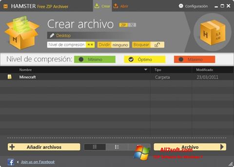 Screenshot Hamster Free ZIP Archiver untuk Windows 7