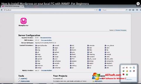 Screenshot WampServer untuk Windows 7