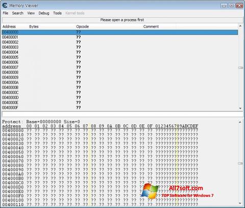 Screenshot Cheat Engine untuk Windows 7