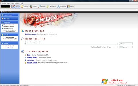 Screenshot Shareaza untuk Windows 7