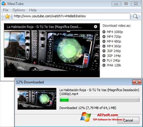 Screenshot MassTube untuk Windows 7