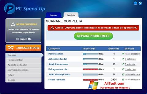 Screenshot PC Speed Up untuk Windows 7