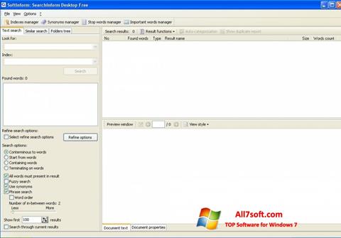 Screenshot SearchInform untuk Windows 7