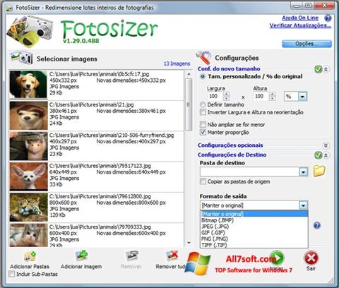 Screenshot Fotosizer untuk Windows 7