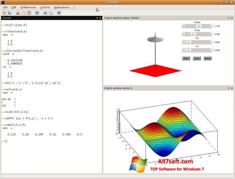 Screenshot Scilab untuk Windows 7