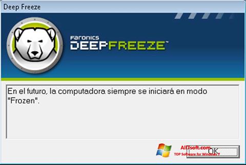 Screenshot Deep Freeze untuk Windows 7