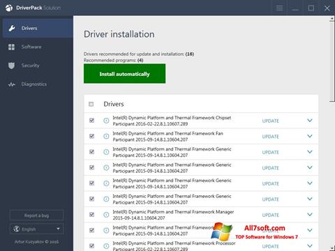 Screenshot DriverPack Solution Online untuk Windows 7