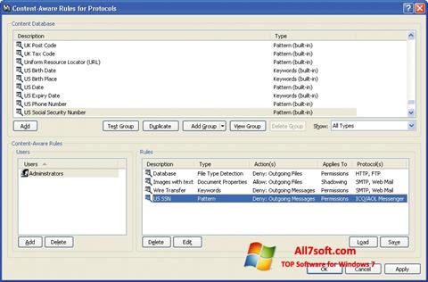 Screenshot DeviceLock untuk Windows 7