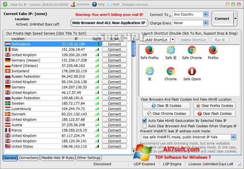Screenshot Hide ALL IP untuk Windows 7