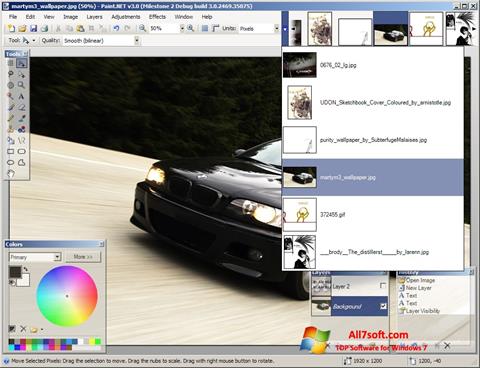 Screenshot Paint.NET untuk Windows 7