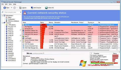 Screenshot Security Task Manager untuk Windows 7