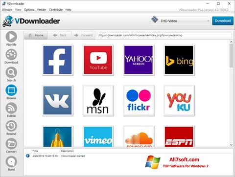Screenshot VDownloader untuk Windows 7