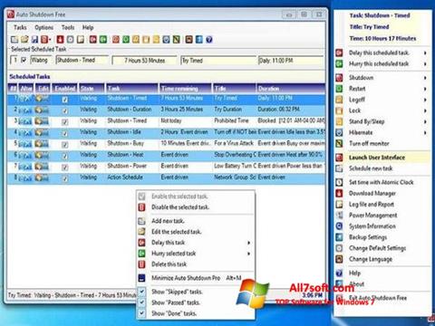 Screenshot Auto ShutDown untuk Windows 7