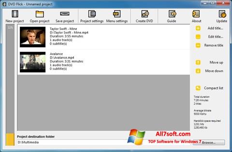 Screenshot DVD Flick untuk Windows 7