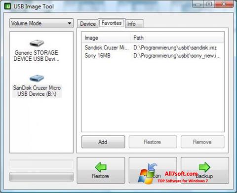 Screenshot USB Image Tool untuk Windows 7