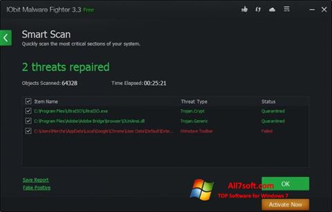 Screenshot IObit Malware Fighter untuk Windows 7