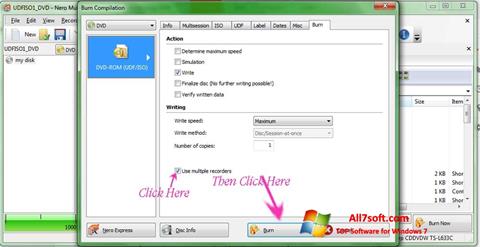 Screenshot Nero Image Drive untuk Windows 7