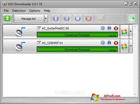 Screenshot VSO Downloader untuk Windows 7