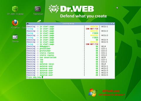 Screenshot Dr.Web LiveCD untuk Windows 7