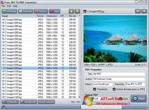 Screenshot Image To PDF Converter untuk Windows 7