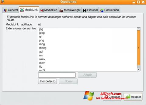Screenshot Video DownloadHelper untuk Windows 7