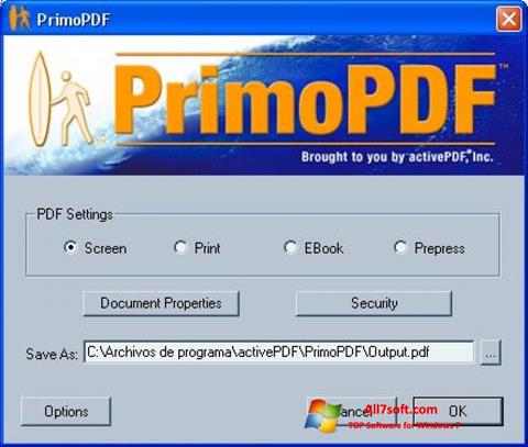 Screenshot PrimoPDF untuk Windows 7