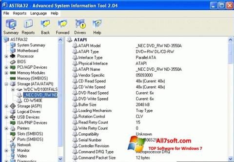 Screenshot ASTRA32 untuk Windows 7