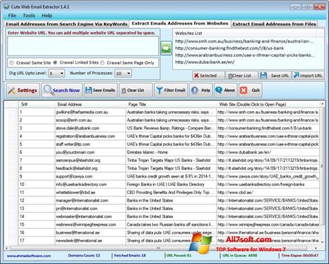 Screenshot eMail Extractor untuk Windows 7