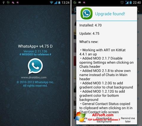 Screenshot WhatsApp Plus untuk Windows 7