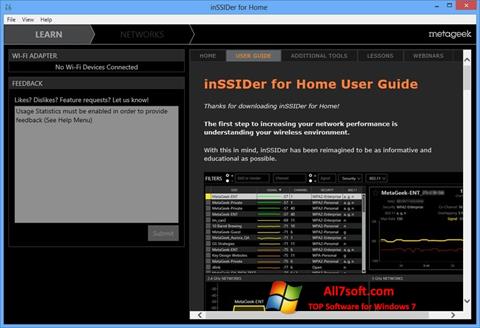 Screenshot InSSIDer untuk Windows 7