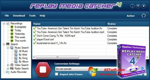 Screenshot Replay Media Catcher untuk Windows 7