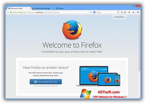 Screenshot Mozilla Firefox Offline Installer untuk Windows 7